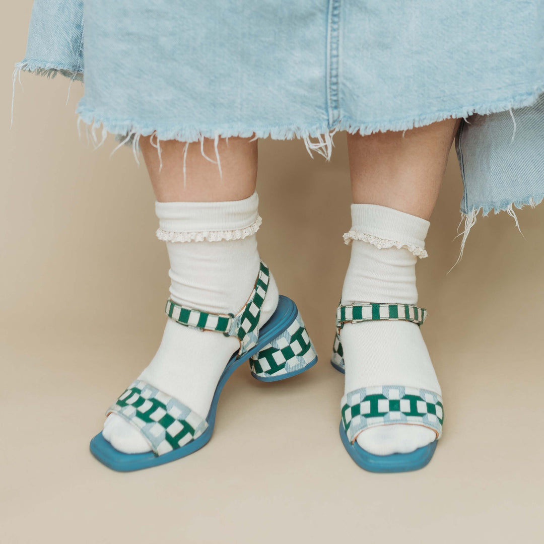 Organic Lace Frill Socks - 98% Organic Cotton