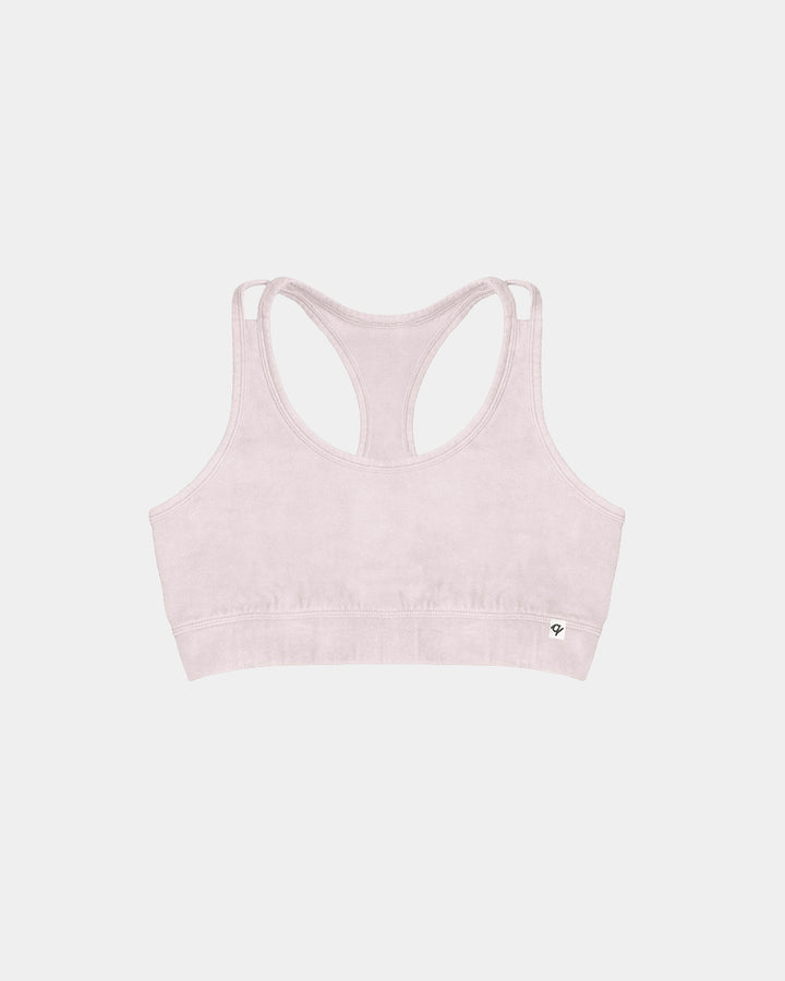 Organic Racerback Sports Bra - Natural, Plant Dyes - 95% Organic Cotton