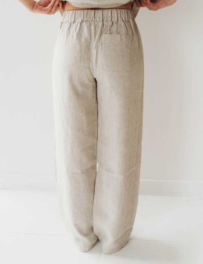Linen Top and Pant Set (2 pieces) - 100% European Flax Linen Q for Quinn