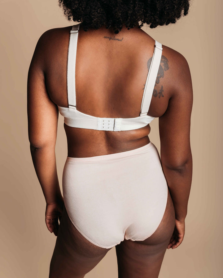 Maternity High Waist Briefs - Natural, Plant Dyes - 95% Organic Cotton