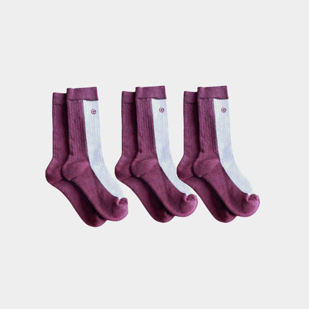 Merino Wool Mid-weight Adult Socks Q for Quinn