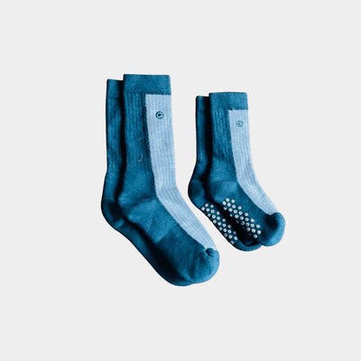 Merino Wool Mid-weight (Crew) Socks Matching Family (2-Pack) Q for Quinn