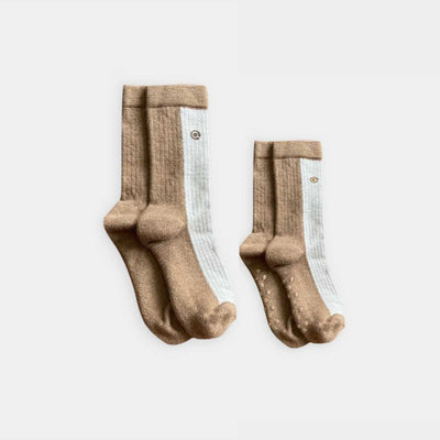 Merino Wool Mid-weight (Crew) Socks Matching Family (2-Pack) Q for Quinn