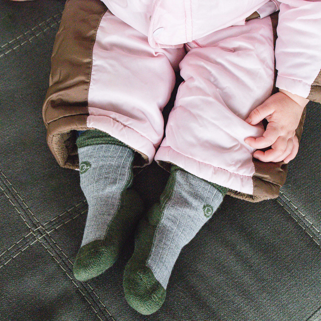 Merino Wool Midweight Cool Tones Kids Socks (4 pack)