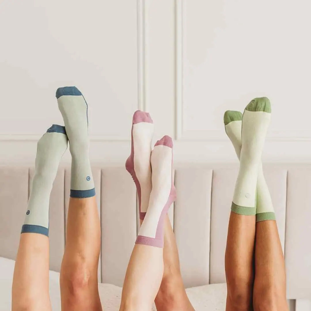 Organic Cotton Socks in Cool Tones Colours