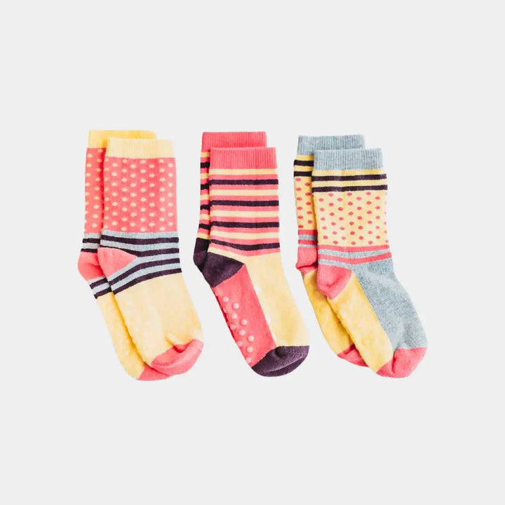 Mixed Patterns Kids Organic Cotton Socks (3-pack) Q for Quinn™