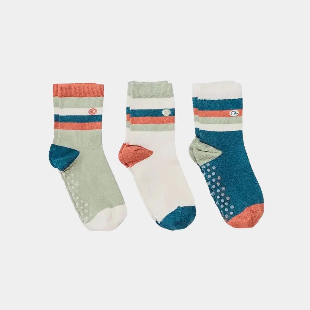 Mixed Patterns Kids Socks (3-pack) - 98% Organic Cotton Q for Quinn™