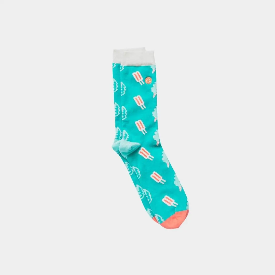 popsicle organic socks with seamless toe