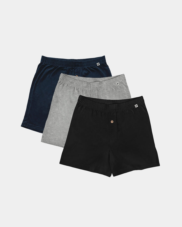 Everyday Knit Boxers - 100% Organic Cotton (3 pack)