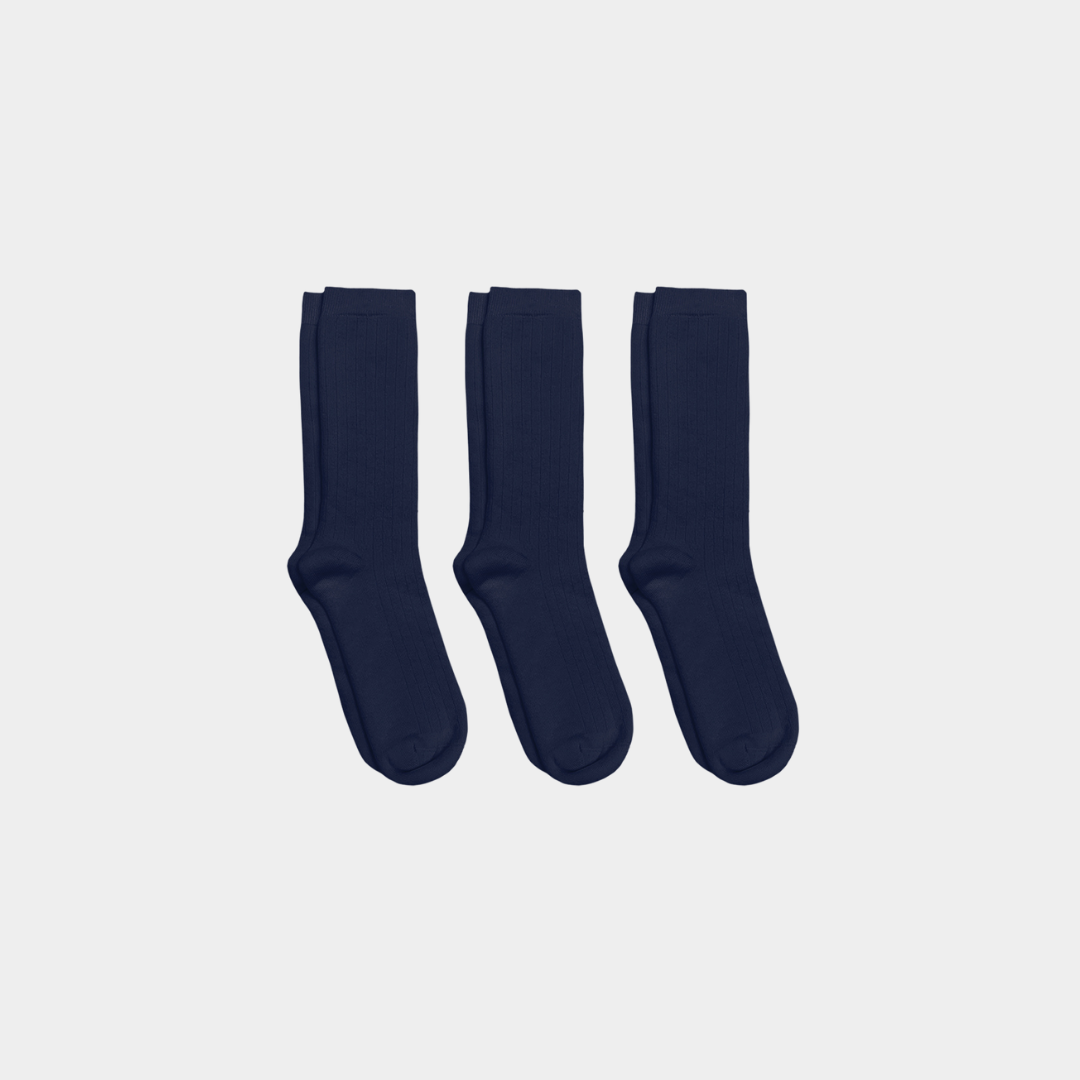 Adult Cotton Socks - Heavyweight (Thick) Cotton Adult Socks | By Q for Quinn | Small