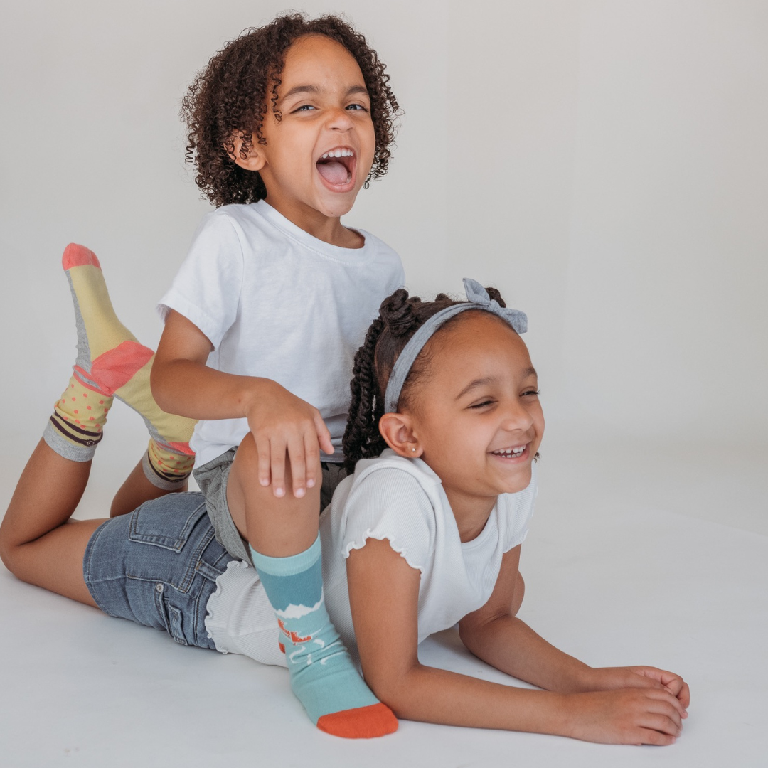 kids patterned organic cotton socks