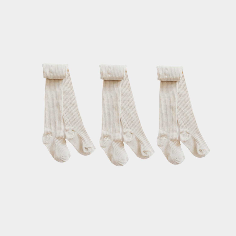 Oatmeal Tights  - 98% Organic Cotton Q for Quinn