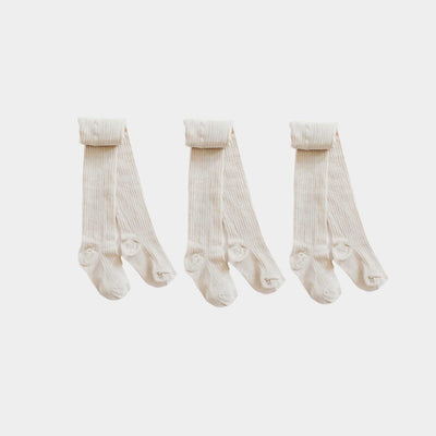 Oatmeal Tights  - 98% Organic Cotton Q for Quinn
