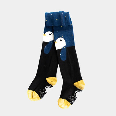 organic cotton penguin tights | Q for Quinn