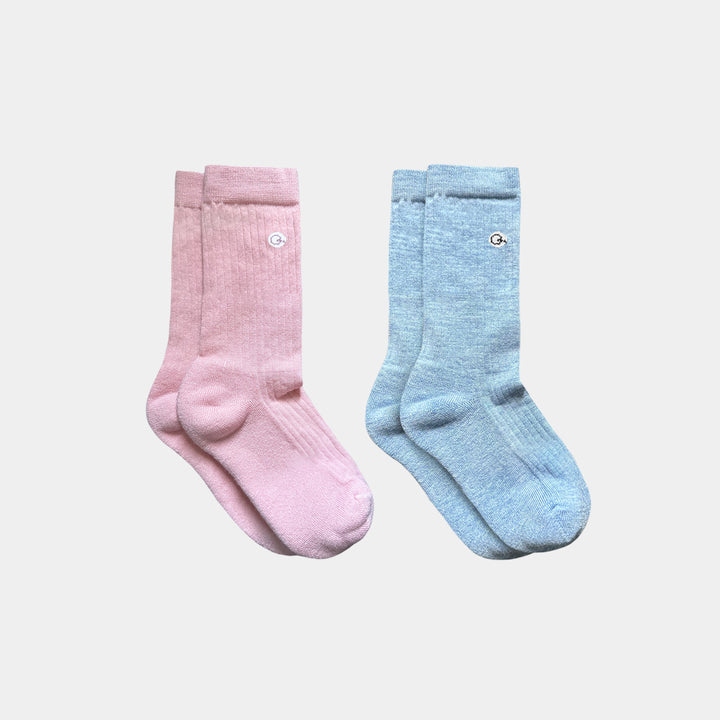 Merino Wool - Cotton Midweight Kids Socks (2 & 3 pack)