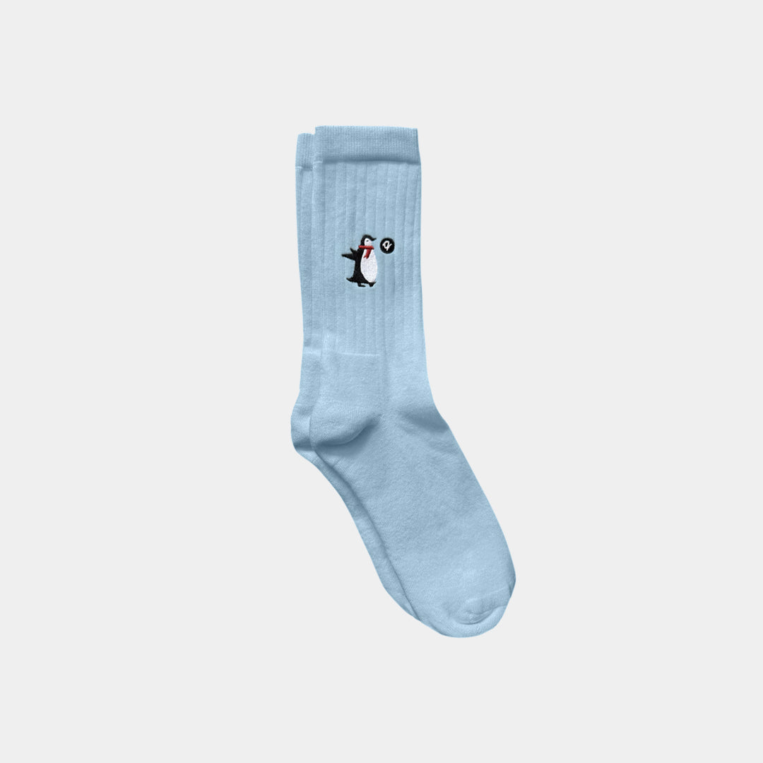 Holiday Embroidered Midweight Crew Pacers - 97% Organic Cotton