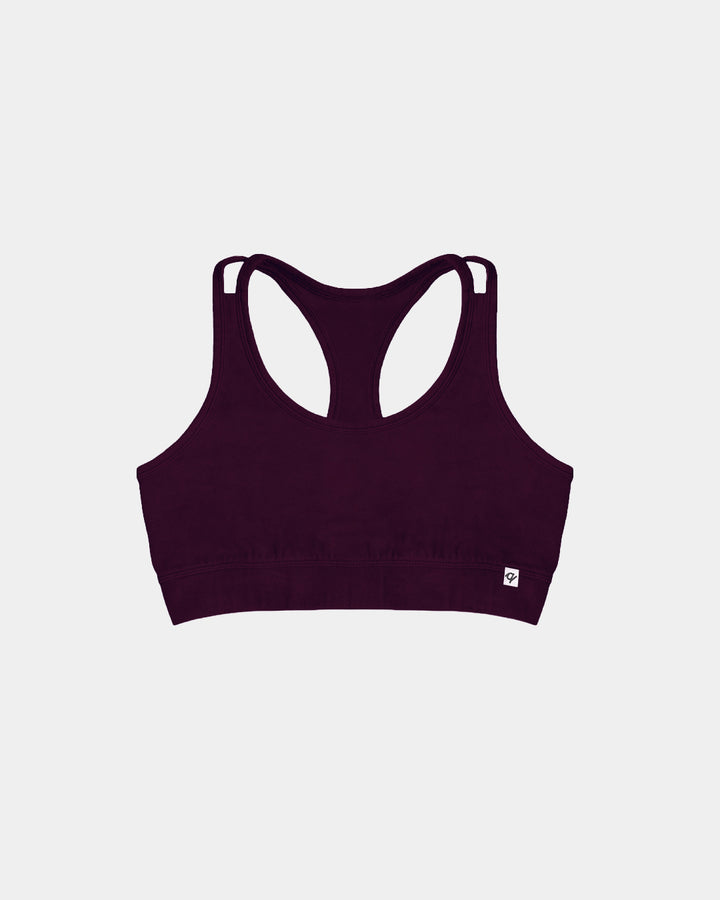 Organic Racerback Sports Bra - 95% Organic Cotton