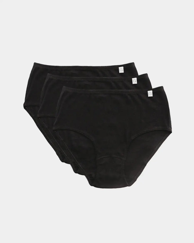 Buy the Grandad Underwear 3 Pack Extra Comfort Briefs in Black on