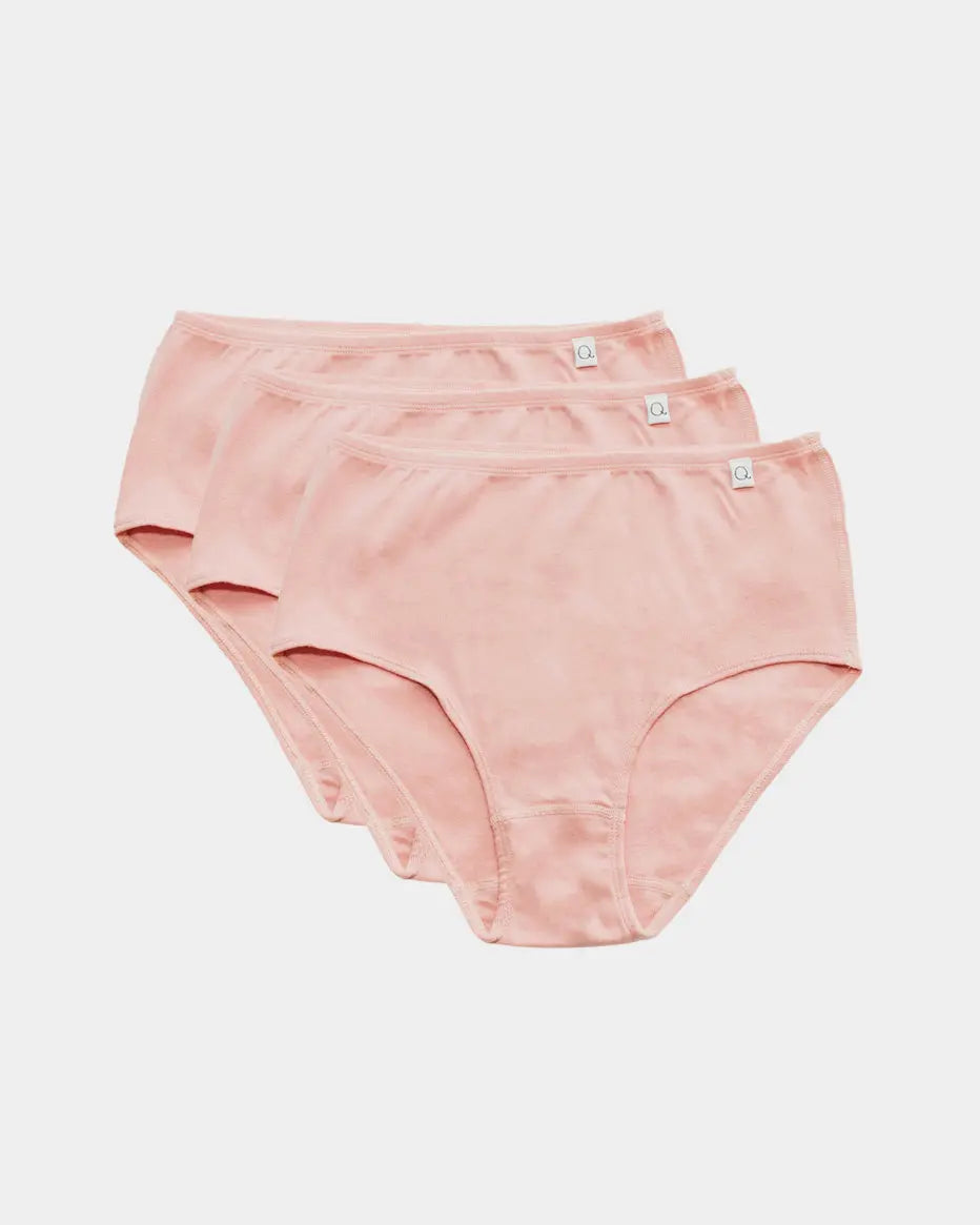 Full Brief Pink Organic Cotton Women's Underwear