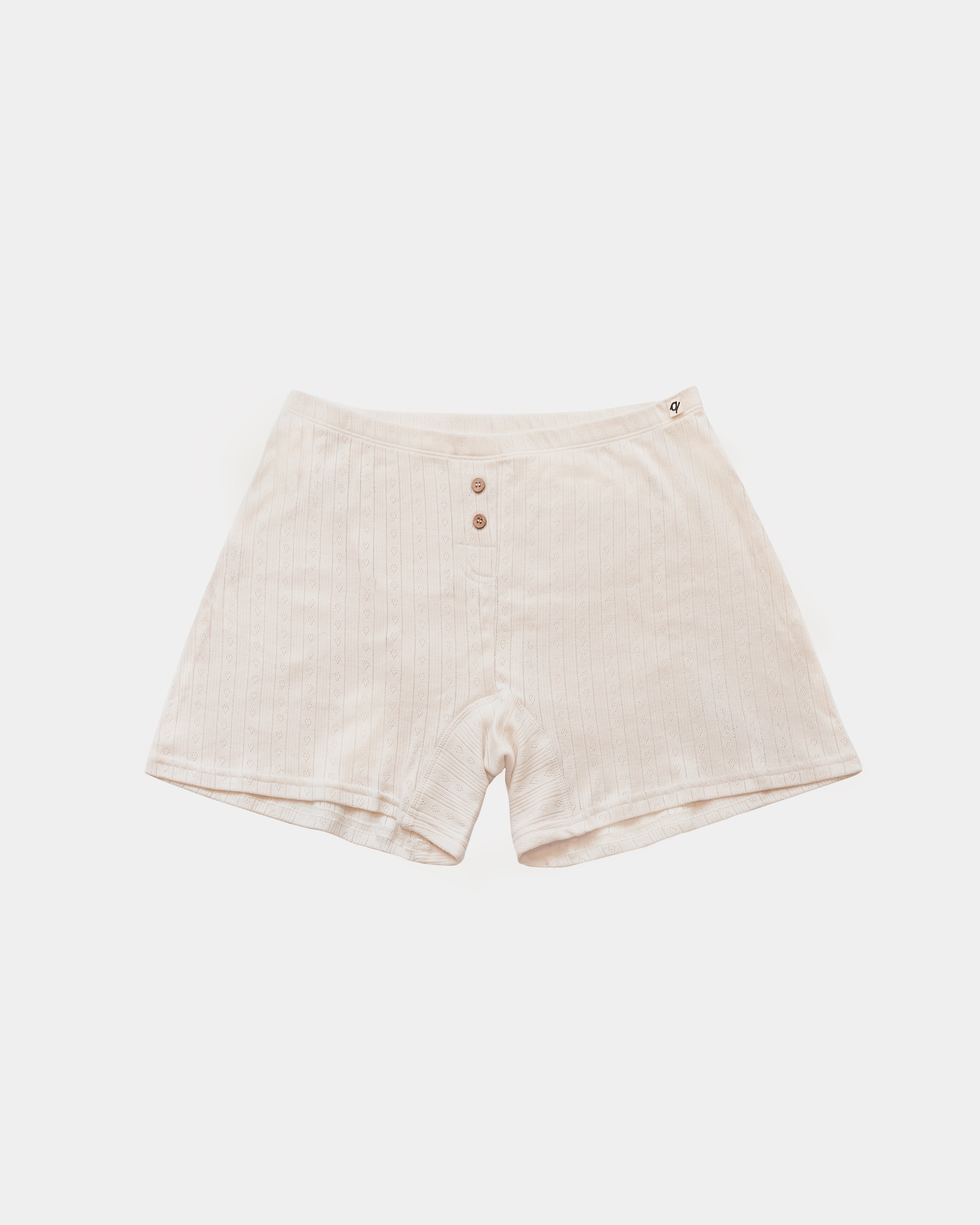 Women's Pointelle Boxers - 100% Organic Cotton