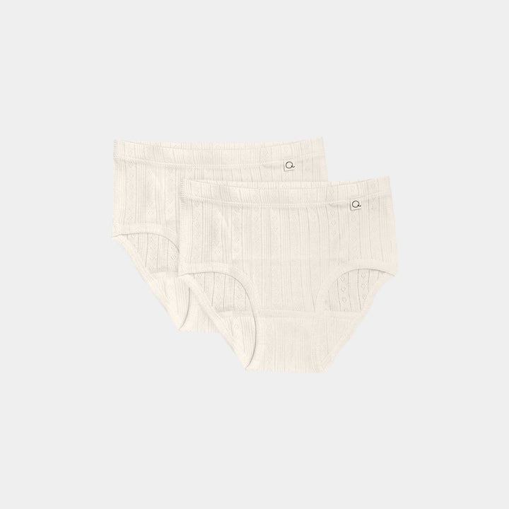 Pointelle Rose Classic Briefs - 100% Organic Cotton