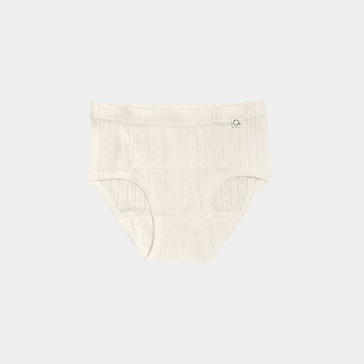 Pointelle Rose Classic Briefs - 100% Organic Cotton