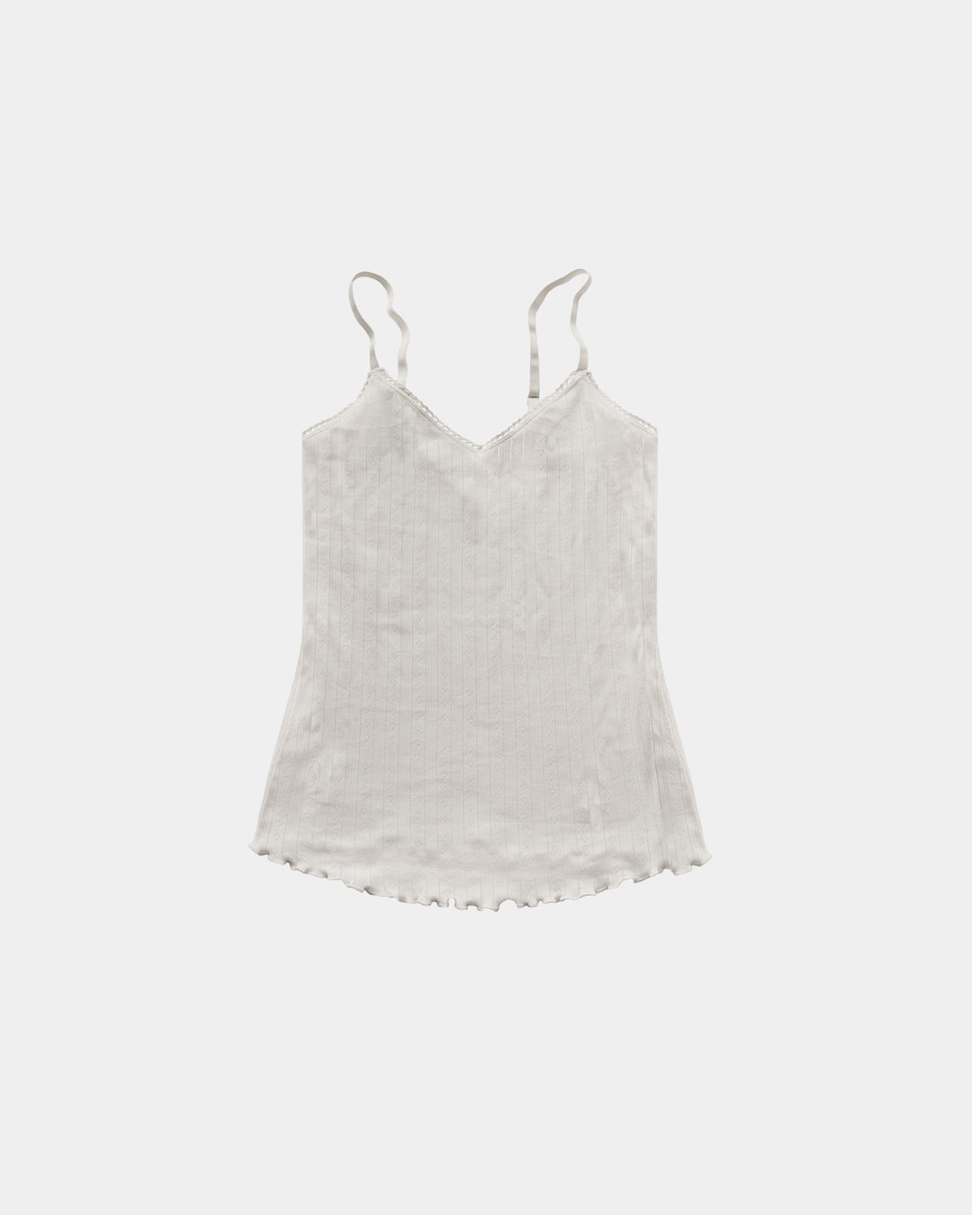 Women's Pointelle Tank Top - 100% Organic Cotton