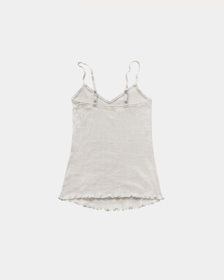 Women's Pointelle Tank Top - 100% Organic Cotton