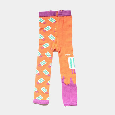 footless tights for girls - popsicle design | Q for Quinn