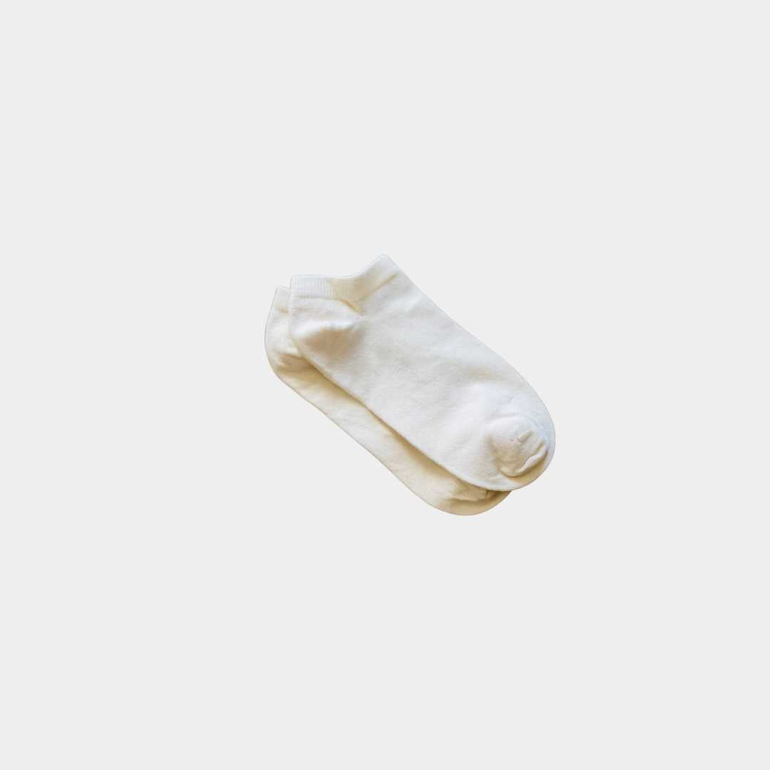Pure Organic (no dye) Adult Ankle Socks - 98% Organic Cotton Q for Quinn