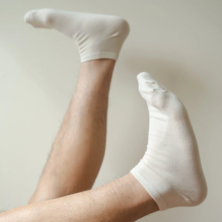 Pure Organic (no dye) Adult Ankle Socks - 98% Organic Cotton Q for Quinn