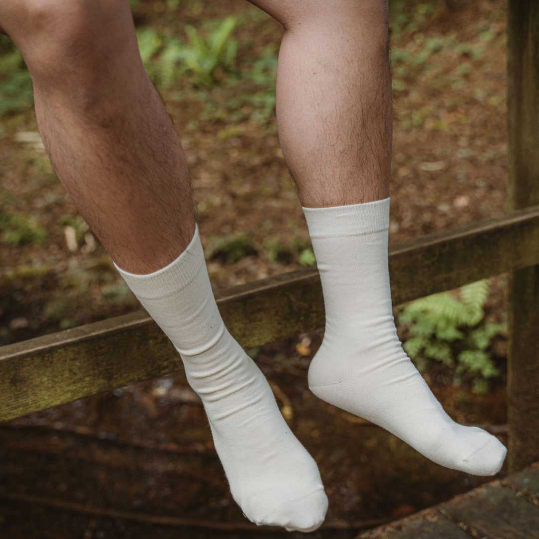 Pure Organic (No Dye) Adult Socks