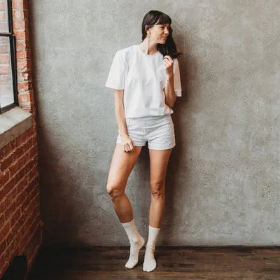 organic cotton socks and t shirt