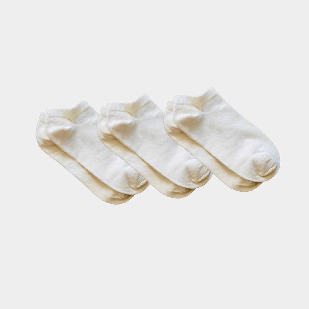 Pure Organic (no dye) Kids Ankle Socks - 98% Organic Cotton Q for Quinn