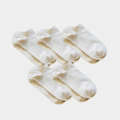 Pure Organic (no dye) Kids Ankle Socks - 98% Organic Cotton Q for Quinn