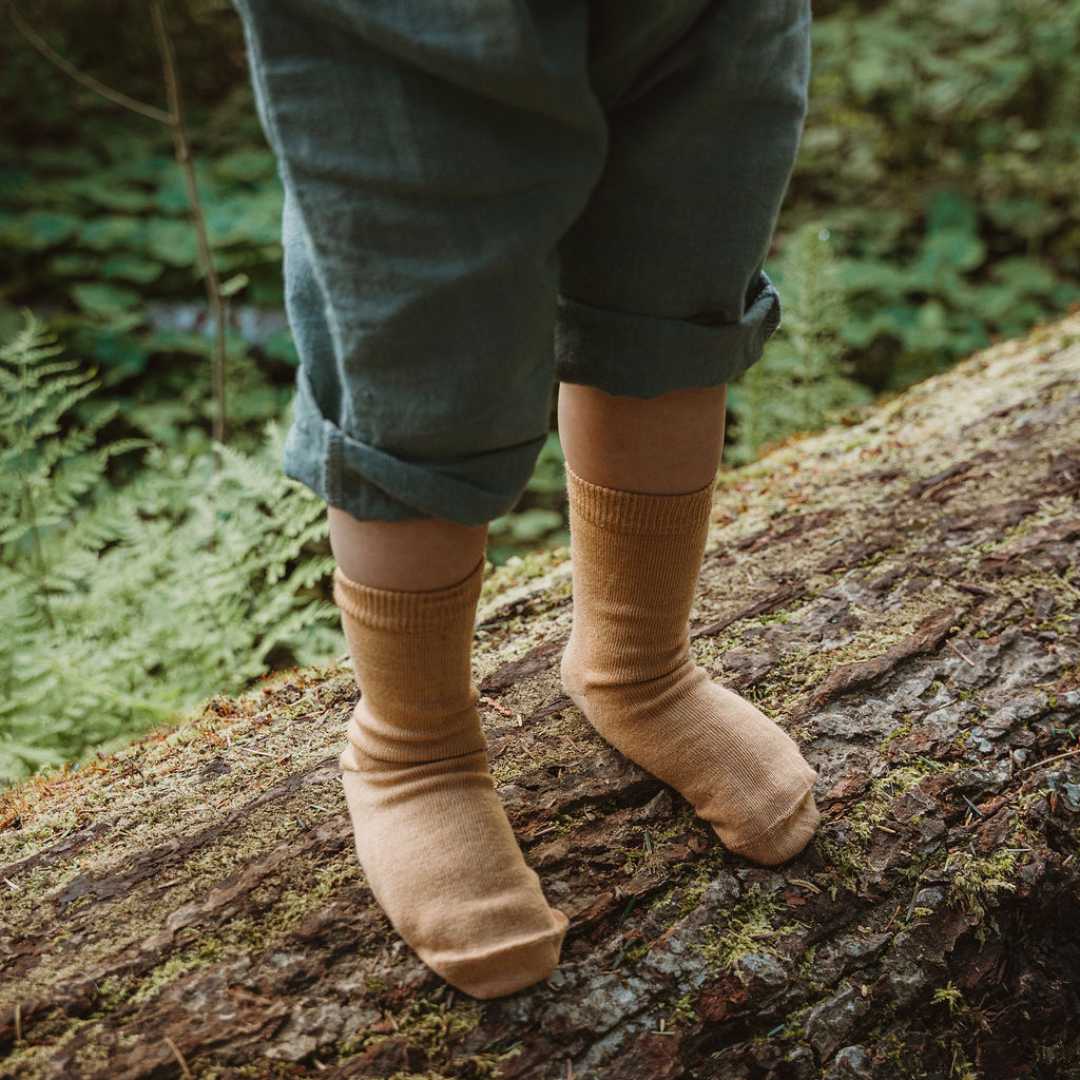 Pure Organic (No dye) Organic Cotton Socks for Baby, Kids and Toddler