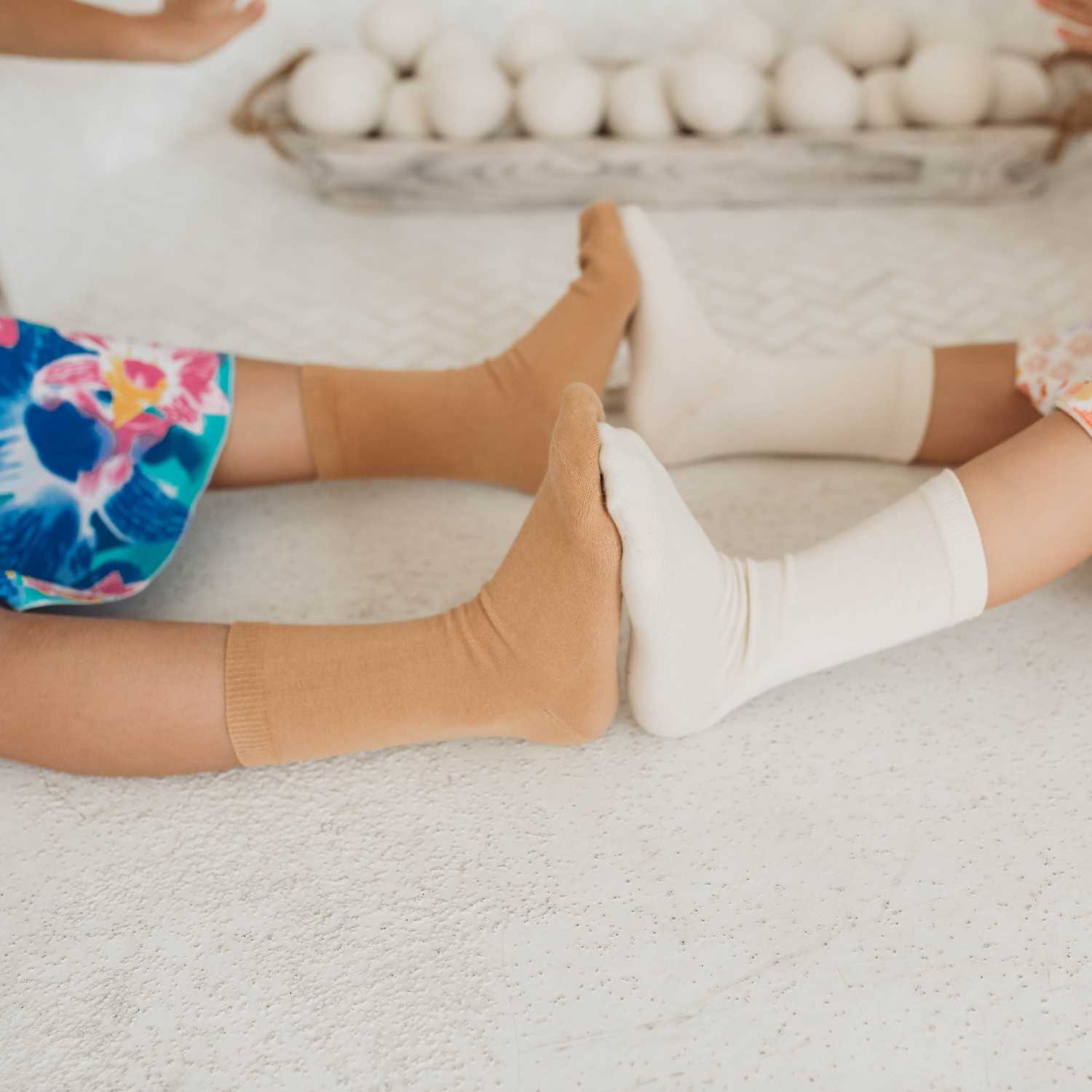 Pure (no dye) Kids Socks | 98% Organic Cotton | Q for Quinn – Q for Quinn™