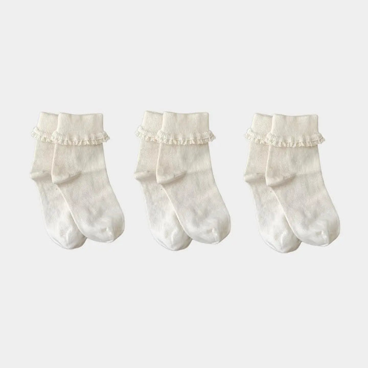 Pure (no dye) Lace Kids Socks - 98% Organic Cotton Q for Quinn™