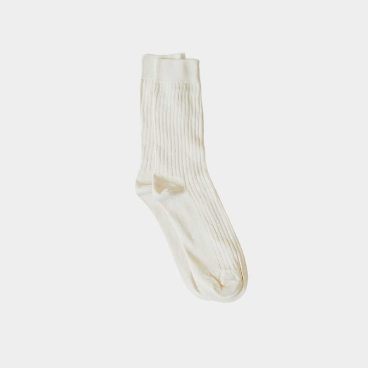 Pure (no dye) Ribbed Sock - 100% Organic Cotton Q for Quinn
