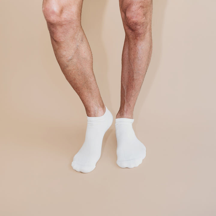 Pure Organic (no dye) Adult Ankle Socks - 98% Organic Cotton