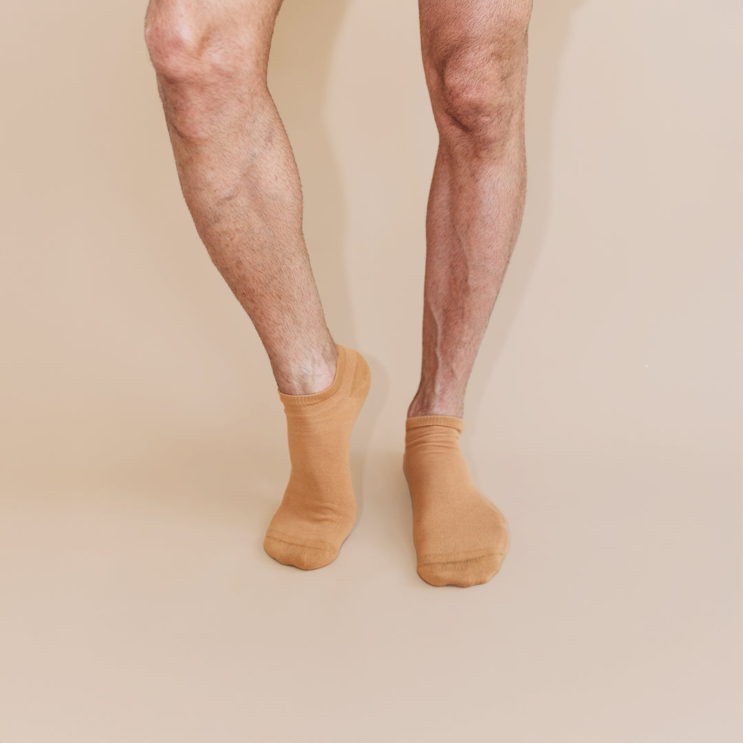 Pure Organic (no dye) Adult Ankle Socks - 98% Organic Cotton