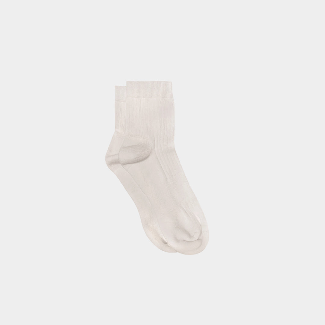 Pure (no dye) Cotton Quarter Pacers Kids Socks (Midweight) - 97% Organic Cotton