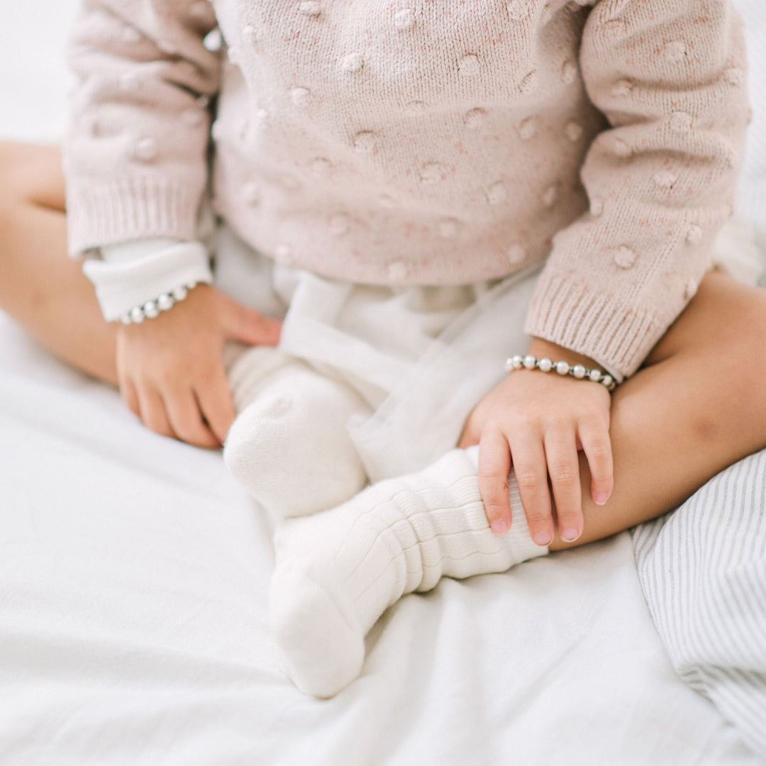 Pure (no dye) Heavyweight (Thick) Cotton Kids Socks - 98% Organic Cotton
