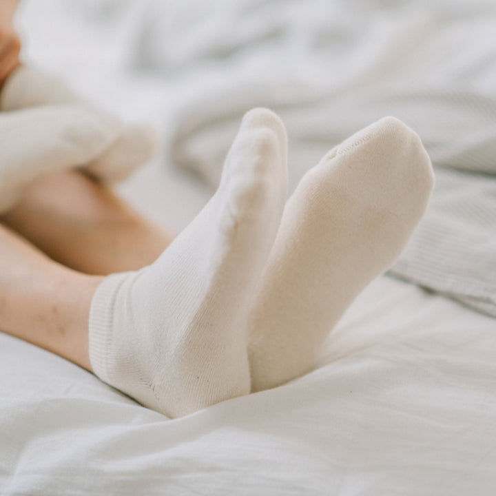 Pure (no dye) Cotton Ankle Pacers (Midweight) - 97% Organic Cotton