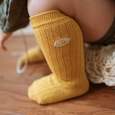 Ribbed Knee High Kids Socks Q for Quinn