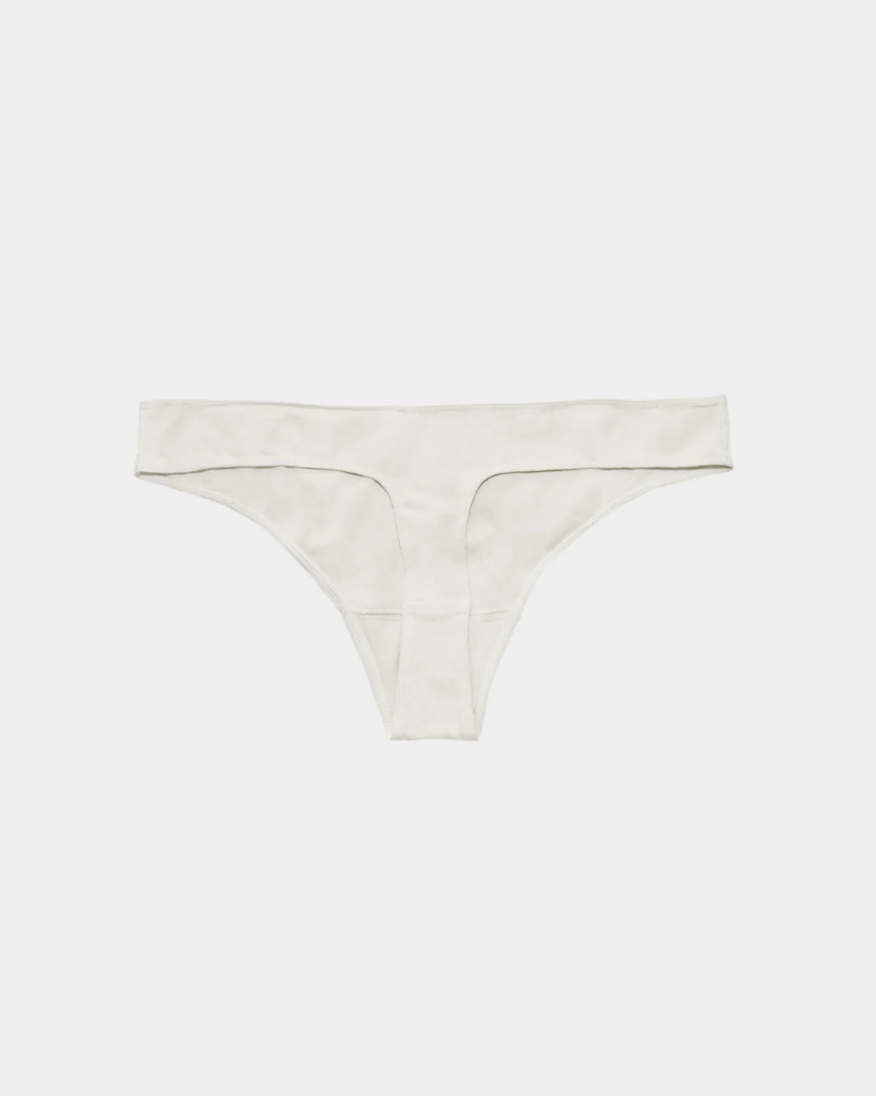 Pure (no dye) Women's Thong - 95% Organic Cotton