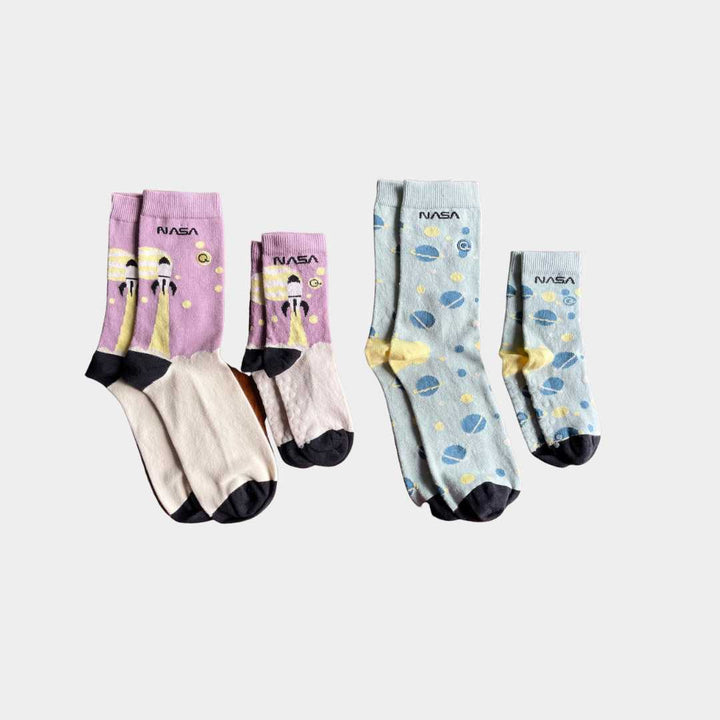 Space Socks Matching Family - (2 & 4 pack) Q for Quinn