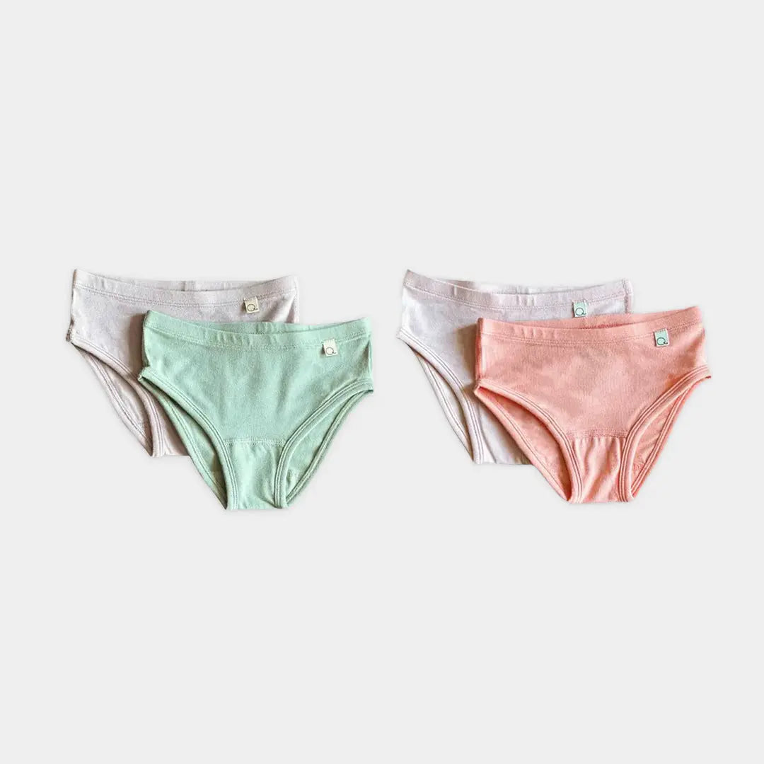 Organic Cotton Girls Underwear 4-Pack Bundle