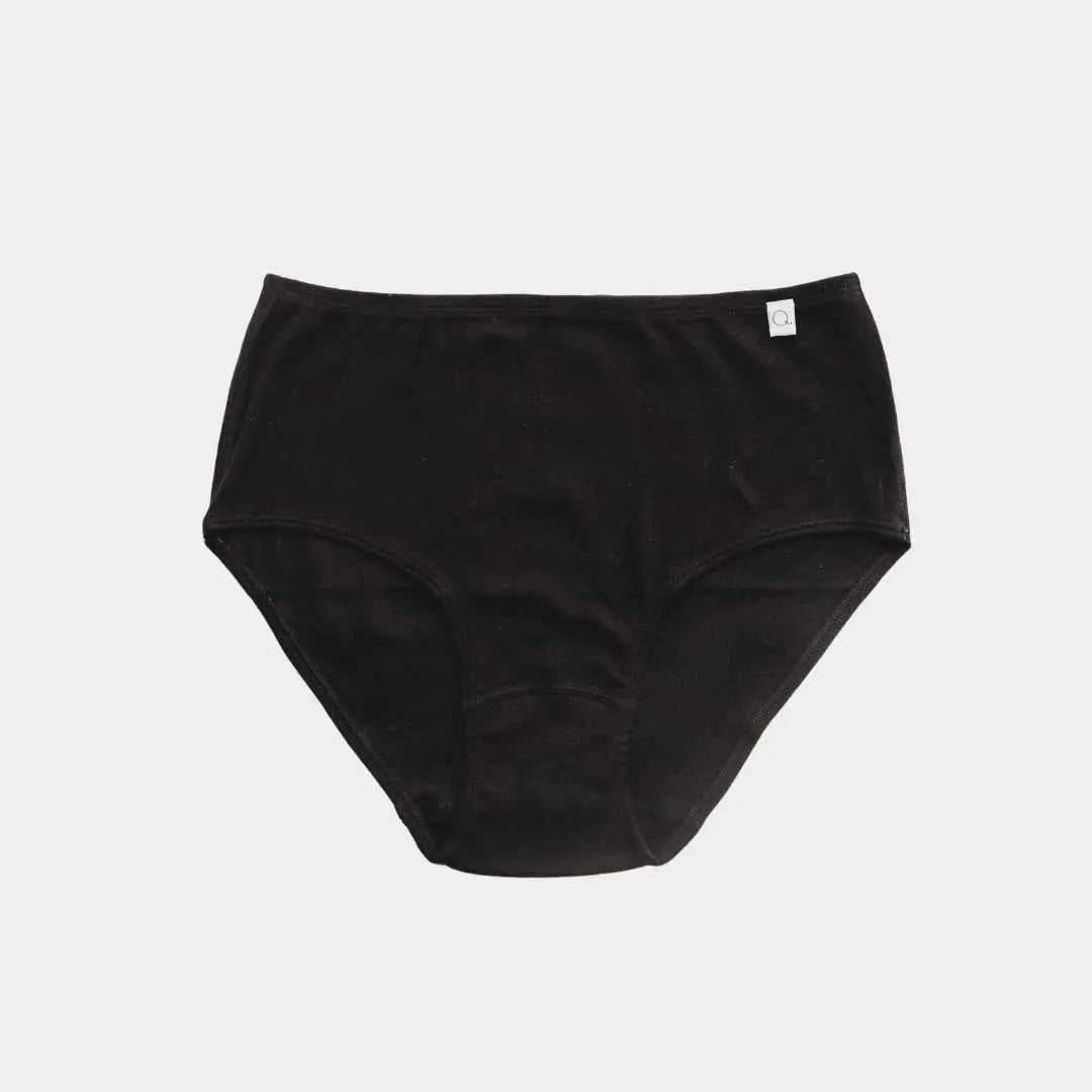 organic cotton womens underwear black