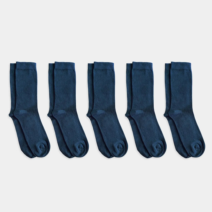The Everyday Trouser Adult Socks - 98% Organic Cotton - Black, White, Navy Q for Quinn